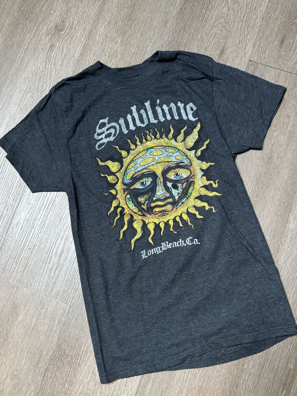 Sublime Graphic Tee - Black with Yellow Sun Design